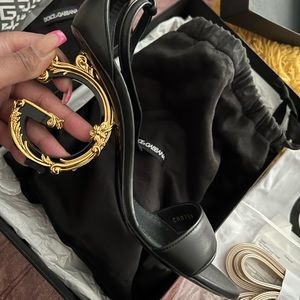 D&G Authentic logo heels worn one time to dinner still in pristine condition
